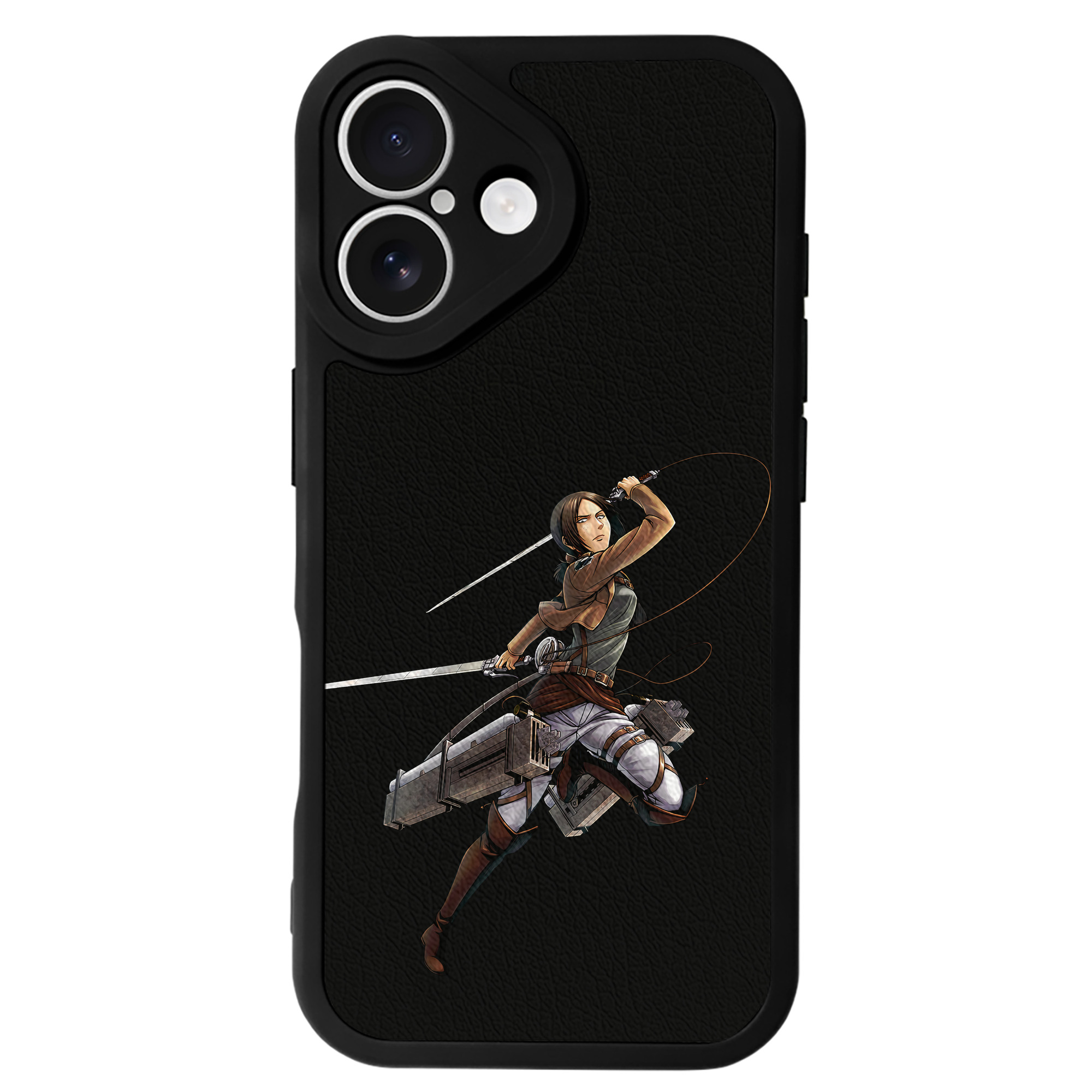 （画像用） 進撃の巨人 Attack on Titan 【iPhone 16シリーズ対応】シリコンスマホケース（レザー調） 材質：シリコン
